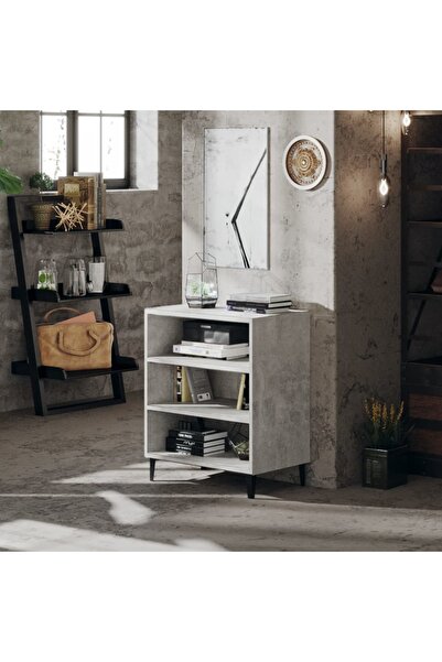 Concept Servantă, gri beton, 57x35x70 cm, PAL