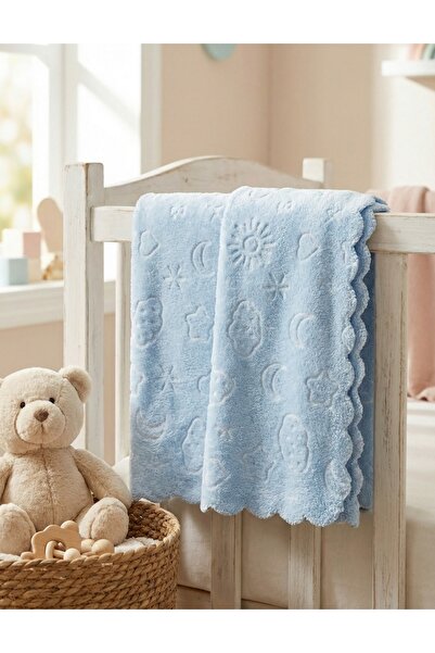 MiniKids Cocolino blanket with starry sky, blue