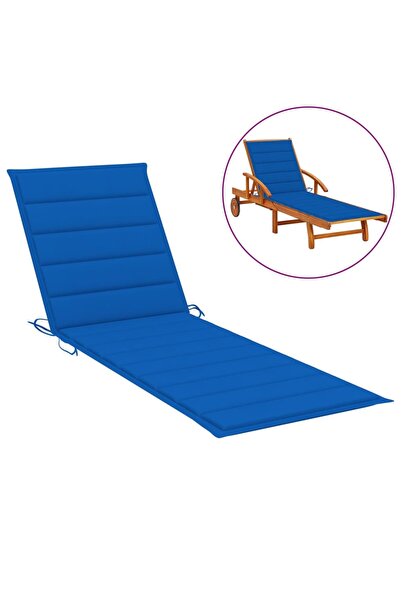 Concept Pernă de șezlong, albastru regal, 200x60x3 cm, material textil