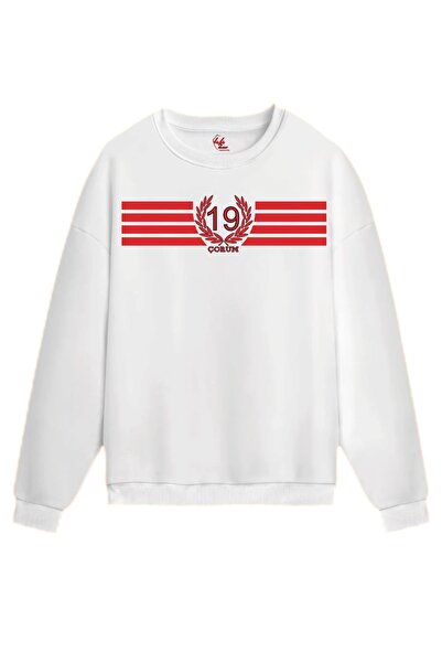 Rabona Fashion Çorum 19 Strike – Çelenk Detaylı Premium Hoodie / Sweatshirt (...