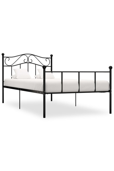 Concept Σκελετός κρεβατιού, μαύρος, 100 x 200 εκ., μεταλλικός