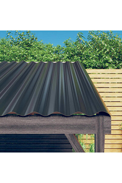 Concept Panouri de acoperiș 36 buc. oțel vopsit antracit 60x36 cm