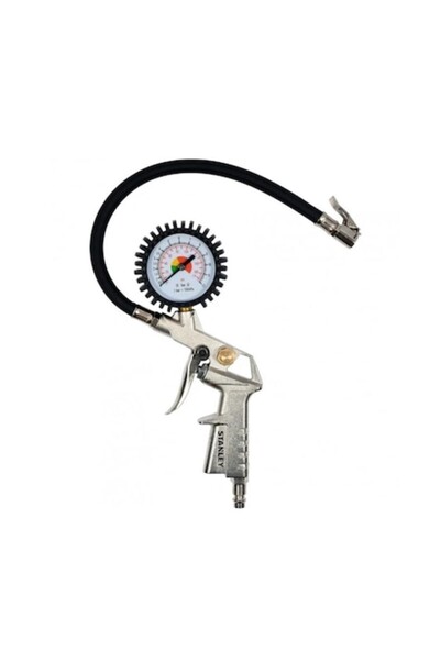 Stanley Pneumatic pump for Inflating Tires with Pressure Gauge