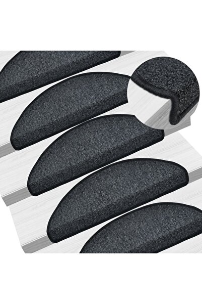 Concept Πατάκια σκαλοπατιών, 15 τεμ., ανθρακί, 65x24x4 cm