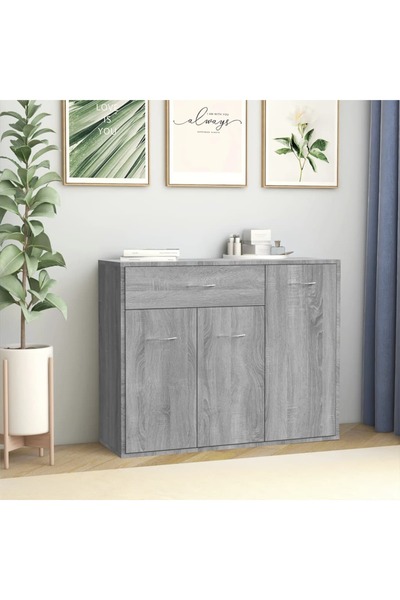 Concept Servantă, sonoma gri, 88x30x70 cm, lemn compozit