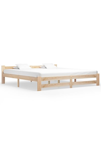 Concept Σκελετός κρεβατιού, 200 x 200 εκ., μασίφ ξύλο πεύκου
