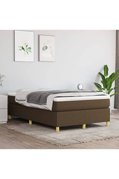 Concept Pat box spring cu saltea, maro închis, 120x200 cm, textil