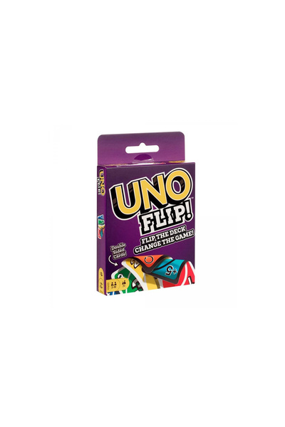 OEM Uno Flip card board game for 2 to 10 players, with 2 faces and more sever...