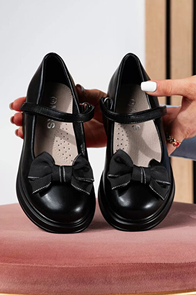 Zaira Черни момичешки обувки от еко кожа Alis2 #24650 - 25