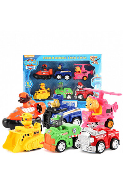 OEM Set of 6 cars with Paw Patrol figures