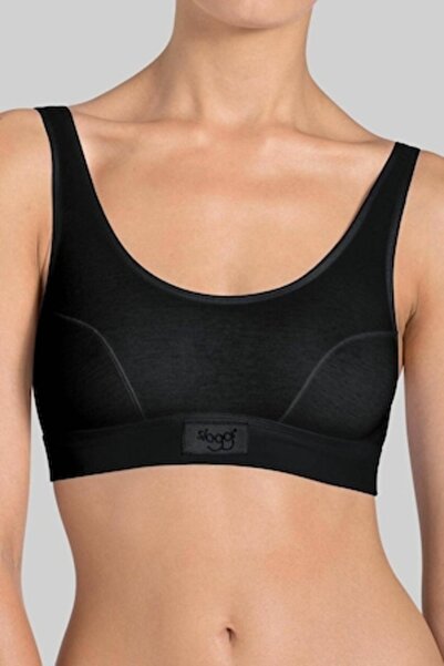 SLOGGI Double Comfort Top Bra, Black, XS