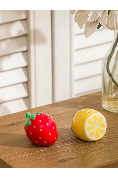 LC Waikiki Ceramic Salt and Pepper Shakers with Fruit Figures