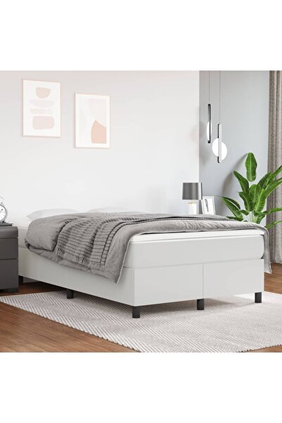 Concept Σκελετός κρεβατιού με ελατήρια, λευκό, 120x200 cm, οικολογικό Δερμάτινο