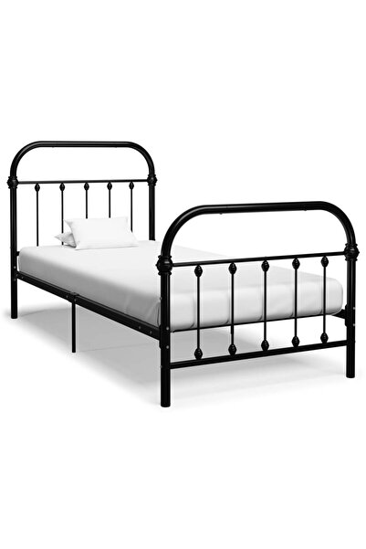 Concept Bed frame, black, 100 x 200 cm, metal