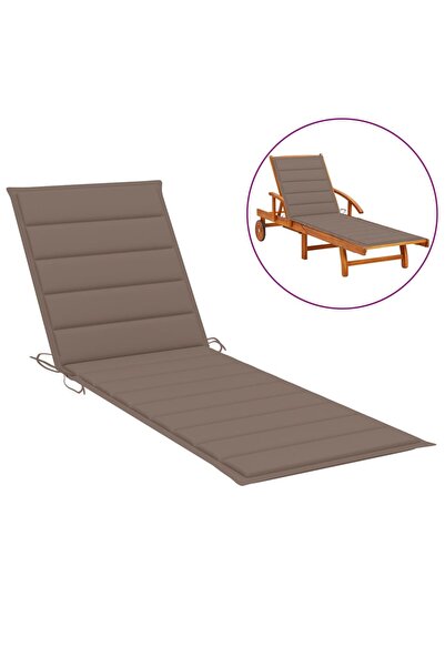Concept Sun lounger Pillow , taupe grey, 200x50x3 cm, textile