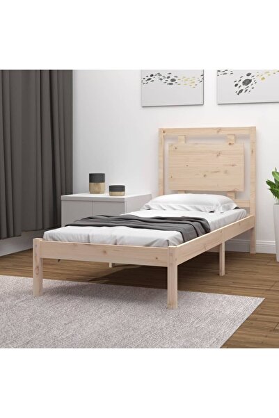 Concept Σκελετός κρεβατιού, 100x200 εκ., μασίφ ξύλο