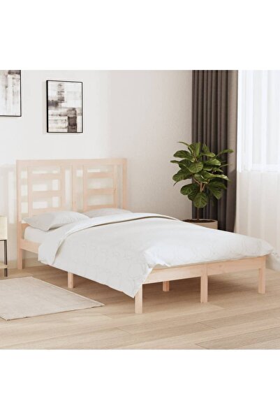 Concept Μικρό σκελετό Διπλό κρεβατιού 4FT, 120x190 cm, μασίφ ξύλο