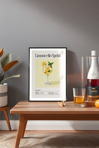Sekiz8 Minimalist Siyah Çerçeveli Poster Tablo - 30x40 Dijital Baskı CER32