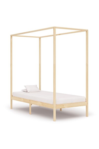 Concept Cadru pat cu baldachin, 100x200 cm, lemn masiv de pin