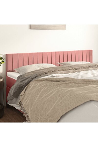 Concept Κομοδίνα, 2 τεμ., ροζ, 90x5x78/88 cm, Βελούδο