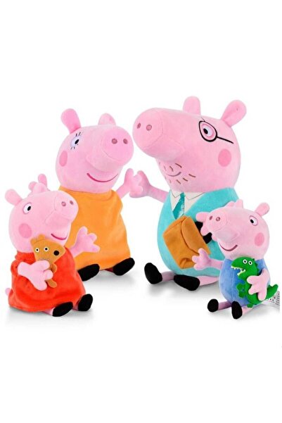 OEM Set of 4 AYDE plush toys, Peppa Pig and family, 20 cm