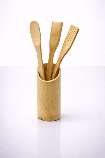 YzHome Countertop Tabletop Bamboo Spoon Organizer Multi-Purpose Organizer 6*1...