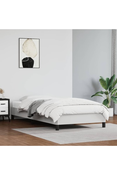 Concept Σκελετός κρεβατιού, λευκό, 80x200 cm, οικολογικό Δερμάτινο