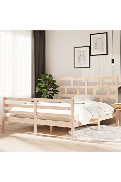 Concept Σκελετός κρεβατιού, 160x200 εκ., μασίφ ξύλο πεύκου