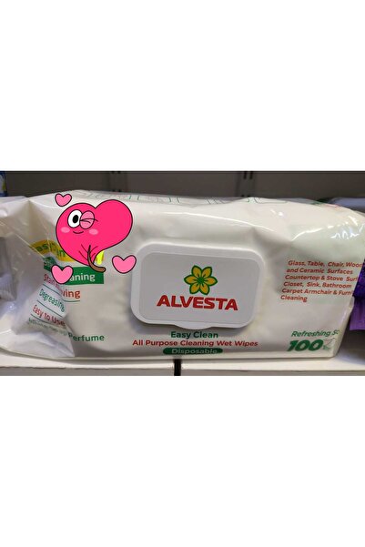 Alvesta Easy Clean wet wipes, multi-surface