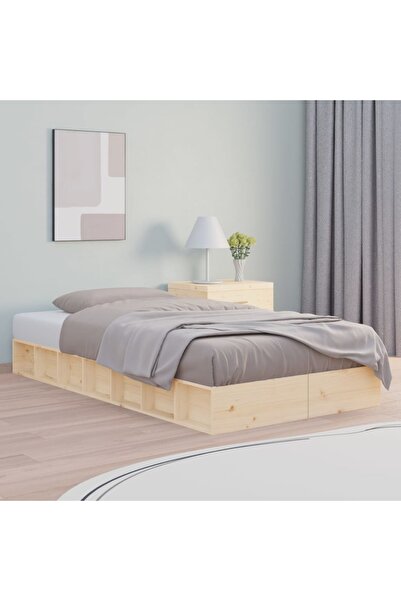 Concept Σκελετός κρεβατιού, 100x200 εκ., μασίφ ξύλο