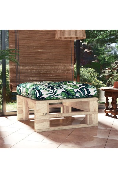 Concept Σκαμπό κήπου από παλέτες, από επεξεργασμένο ξύλο πεύκου