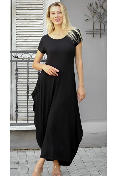 Om Casual long dress made of viscose with lycra, comfortable and elegant
