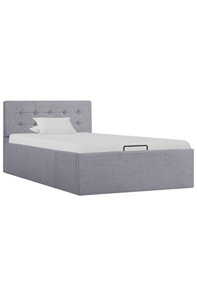 Concept Υδραυλικό πλαίσιο κρεβατιού με βάση από τάβλες, ανοιχτό γκρι, 100 x 2...