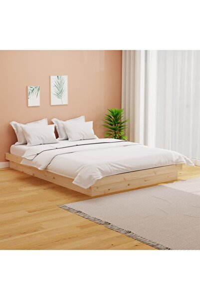 Concept Σκελετός Διπλό κρεβατιού 4FT6, 140x190 εκ., μασίφ ξύλο