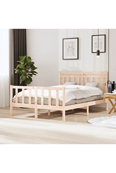 Concept Σκελετός κρεβατιού, 140x200 εκ., μασίφ ξύλο