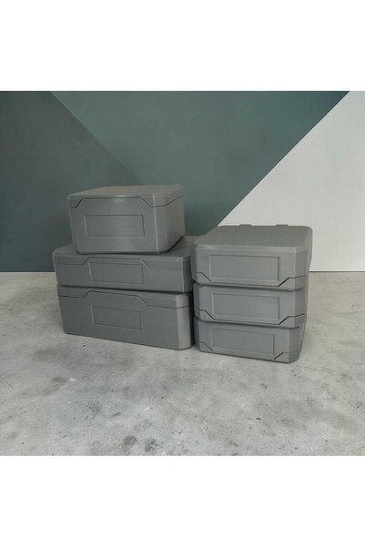 3D Layshop 6-Piece Mixed Set: Organizer Storage Box with Lid - Screw, Hobby, and Multi-Purpose Drawer Organizer