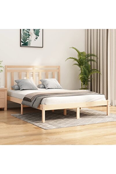 Concept Cadru de pat Small Double 4FT, 120x190 cm, lemn masiv