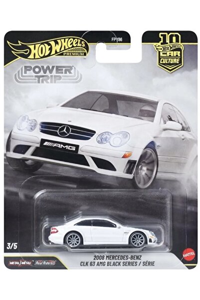 HOT WHEELS Premium 2008 Mercedes-Benz CLK 63 AMG Black Series Power Trip 1:64...