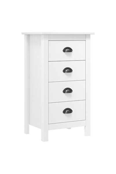 Concept Μπουφές Hill Range, λευκό, 46 x 35 x 80 cm, μασίφ ξύλο πεύκου