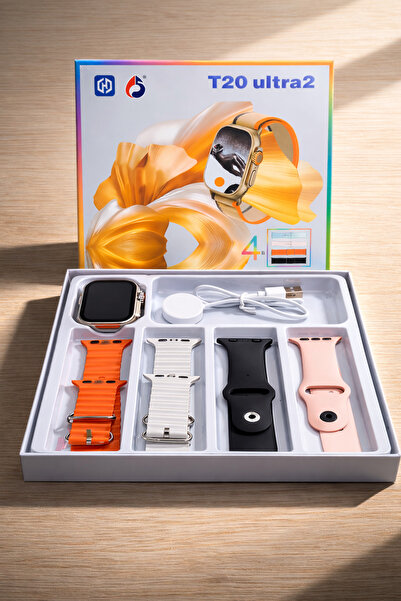Generic T20 Ultra Akıllı Saat (4 Kordonlu)