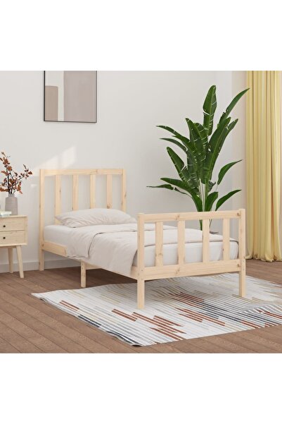 Concept Σκελετός κρεβατιού, 90x200 εκ., μασίφ ξύλο