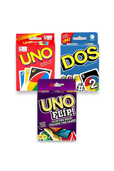 OEM UNO, UNO Flip, DOS Board Game Set