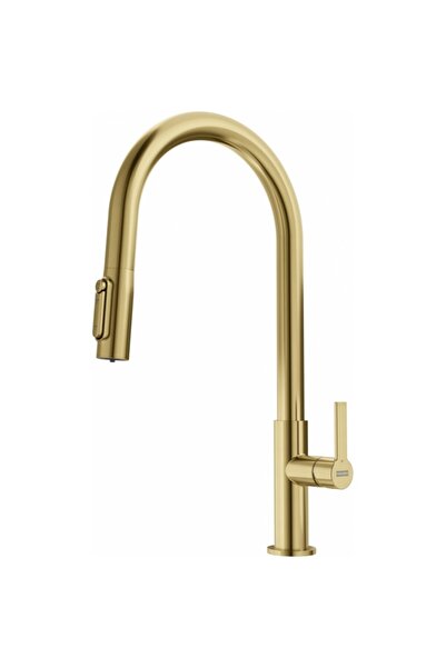 Franke Maris Clear Water Gold Faucet, 3-way
