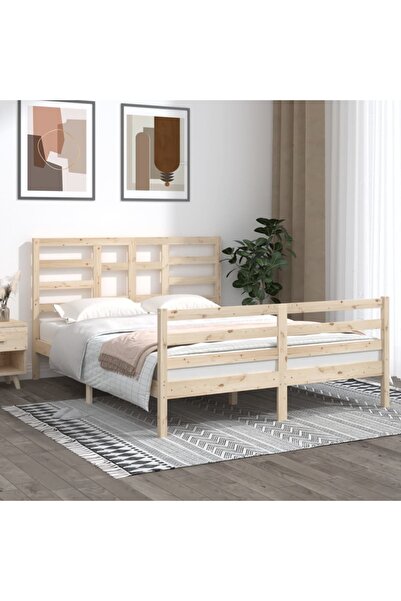 Concept Cadru de pat King Size 5FT, 150x200 cm, lemn masiv