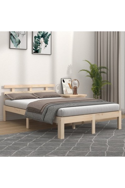 Concept Μικρό σκελετό Διπλό κρεβατιού 4FT, 120x190 cm, μασίφ ξύλο