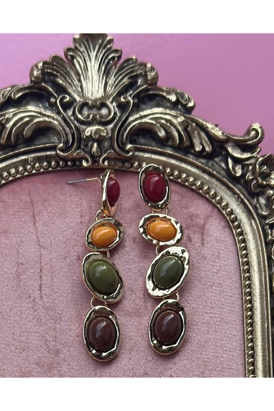 MATCHAMUSE Vip Multicolor Dangle Vintage Earrings