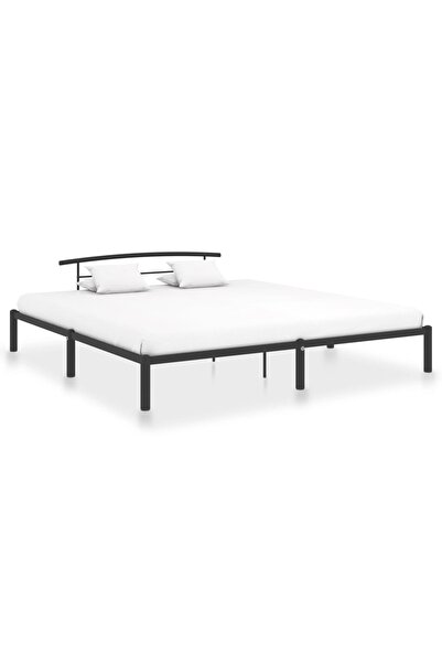 Concept Σκελετός κρεβατιού, μαύρος, 180 x 200 εκ., μεταλλικός