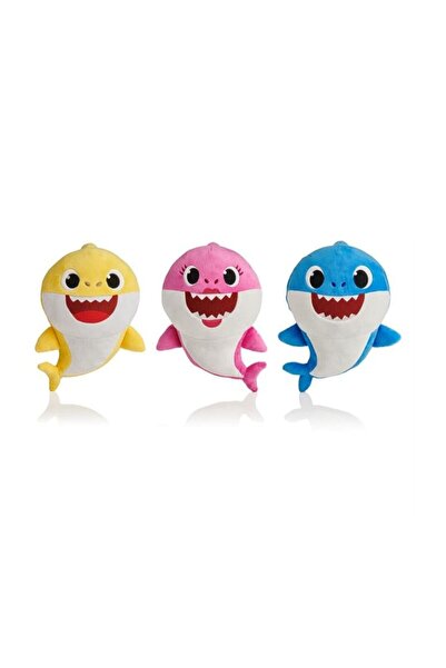 OEM Set of 3 Baby shark plush toys, 20 cm