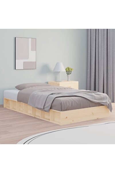 Concept Μικρό σκελετό Διπλό κρεβατιού 4FT, 120x190 cm, μασίφ ξύλο