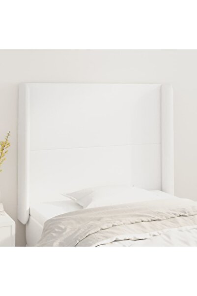 Concept Κομοδίνο με φτερά, λευκό, 83x16x118/128 cm, Δερμάτινο